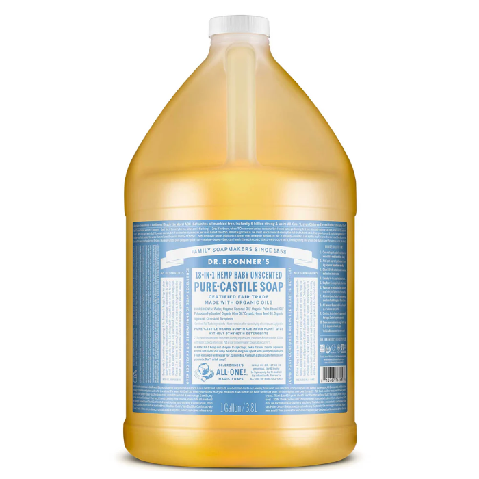 Dr. Bronner's Unscented Castile Soap - Main