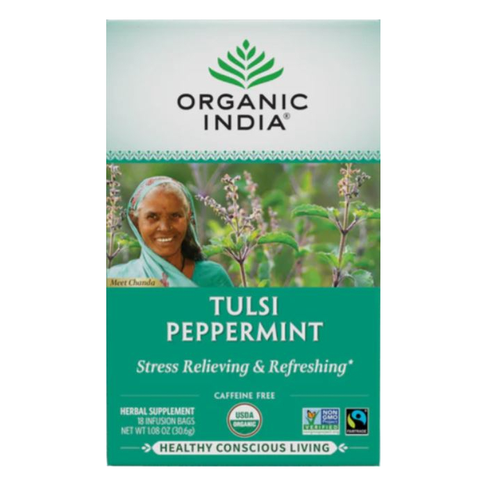 Organic India Tulsi Peppermint Tea - Main