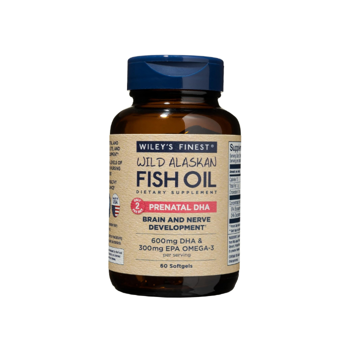 Wiley's Finest Prenatal DHA, 60 Fish Softgels