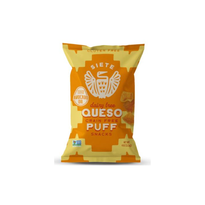 Siete Queso Grain Free Puff Snacks, 4 oz. 