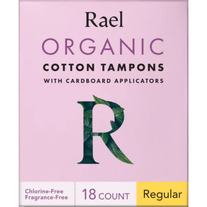 Rael Organic Cotton Tampons Regular - Front view