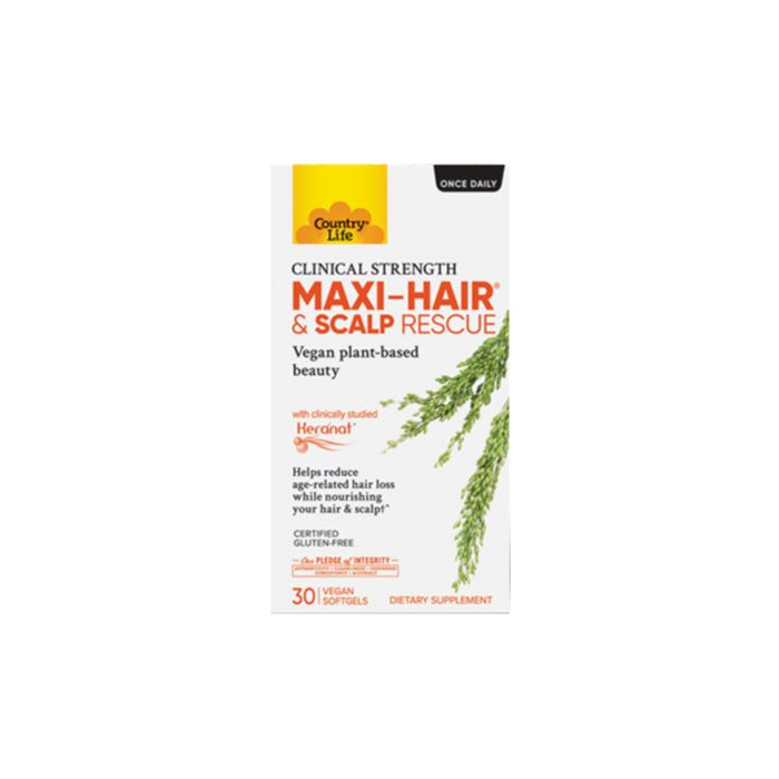 Country Life Maxi-Hair® & Scalp Rescue, 30 Vegan Capsules