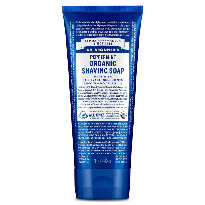 Dr. Bronner's Organic Peppermint Shaving Soap -  Main