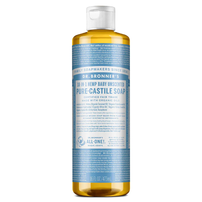 Dr. Bronner's Unscented Castile Soap - Main