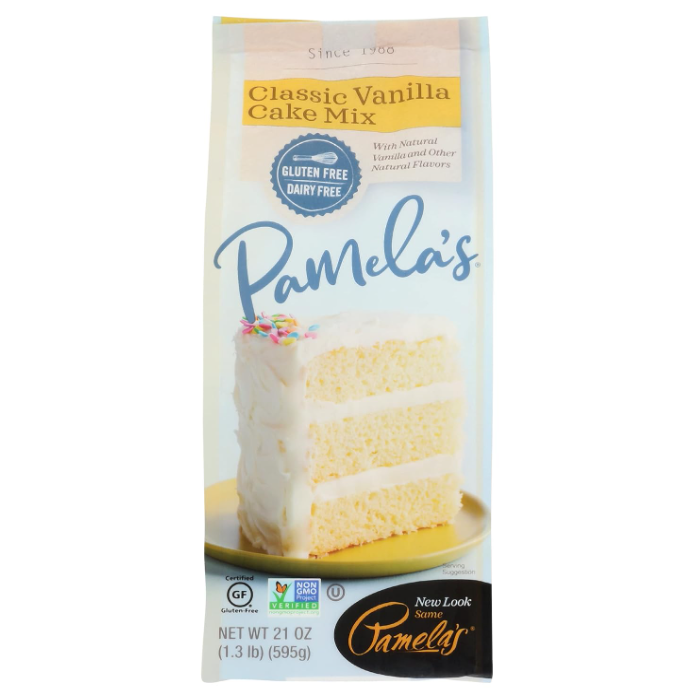 Pamela's Gluten Free Vanilla Cake Mix, 21 oz.