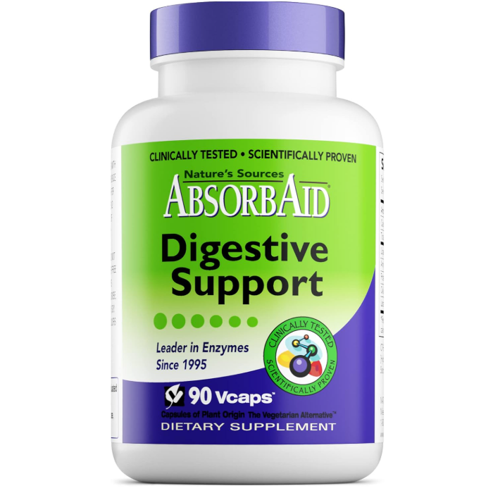 AbsorbAid Digestive Support, 90 Veg Capsules