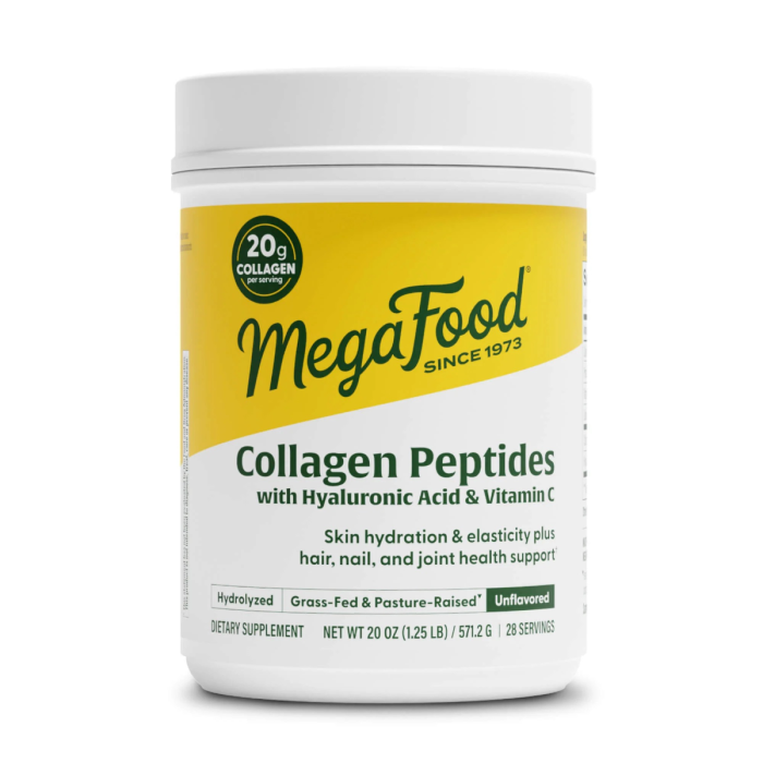Megafood Collagen Peptides with Hyaluronic Acid & Vitamin C - Front view