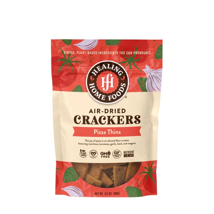 Healing Home Foods Air-Dried Pizza Thins Crackers 3.5 oz