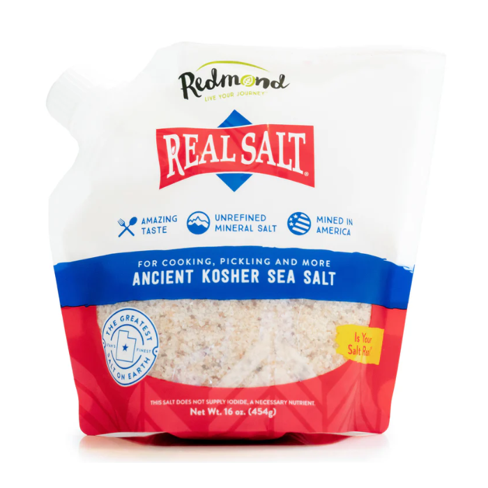 Redmond Kosher Real Salt Refill Pouch, 16 oz.