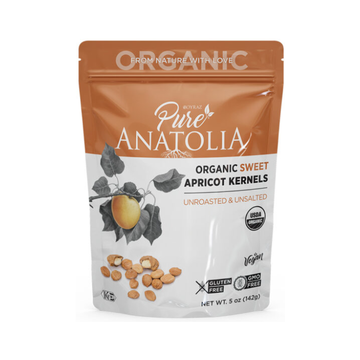 Pure Anatolia Sweet Apricot Kernels Organic - Front view