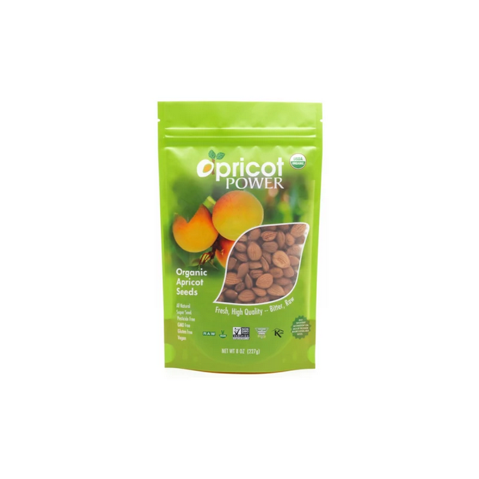 Apricot Power Bitter Raw Apricot Seeds, 8 oz.