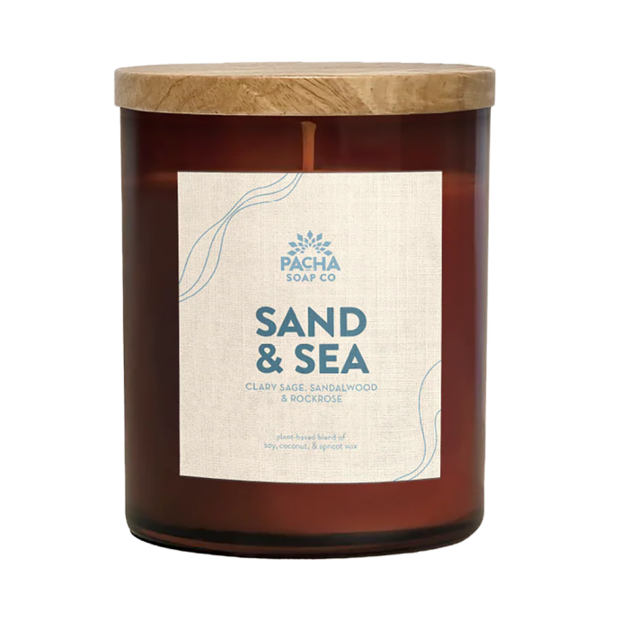 Pacha Soap Co. Sand & Sea Candle - Front view