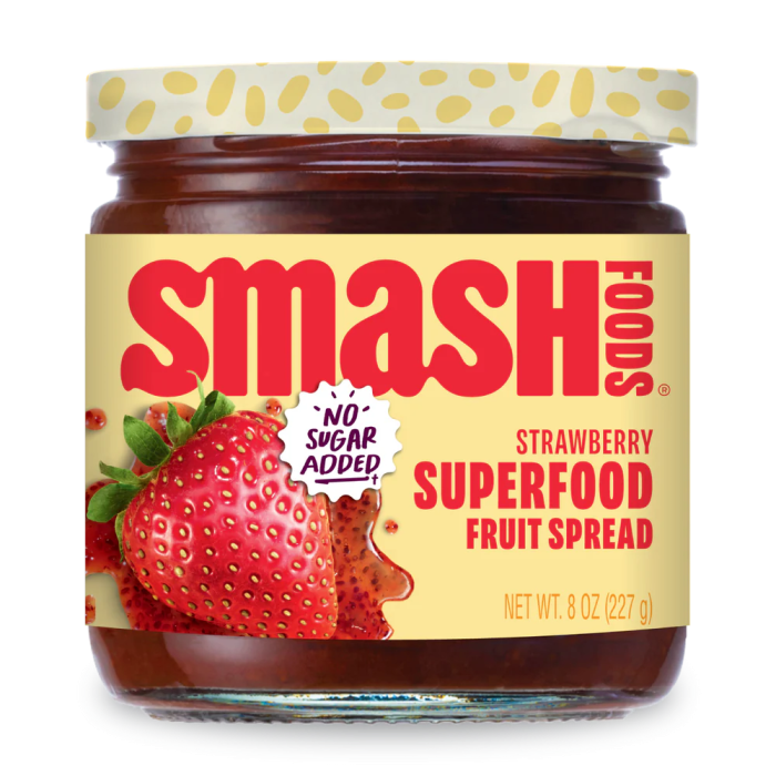 Chia Smash Strawberry Jam - Front view