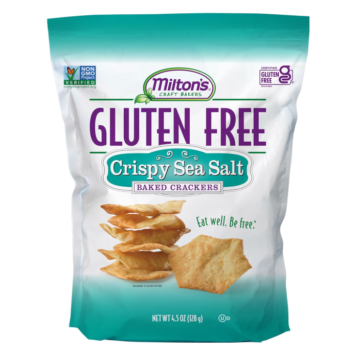 Miltons Crispy Sea Salt Gluten Free Crackers, 4.5oz.