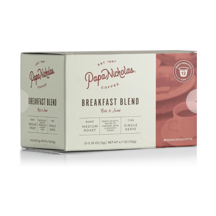 Papa Nicholas Breakfast Blend K-Cups, 10 pack