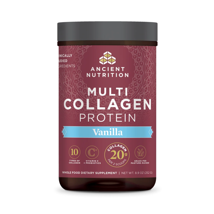 Ancient Nutrition Multi Collagen Protein Powder Vanilla - Front view