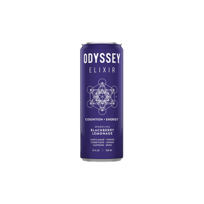 Odyssey Elixir Blackberry Lemon Twist Sparkling Mushroom Elixir - Front view