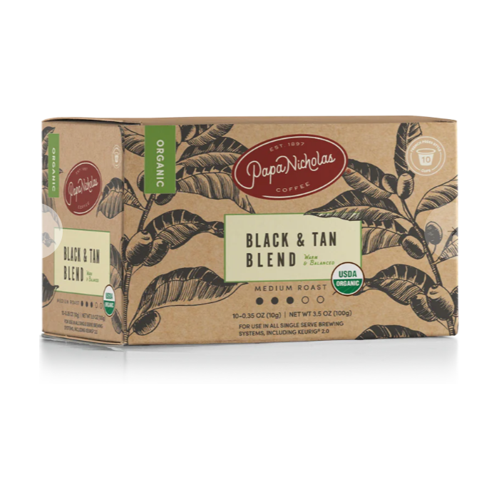 Papa Nicholas Black & Tan K-Cups, 10 pack