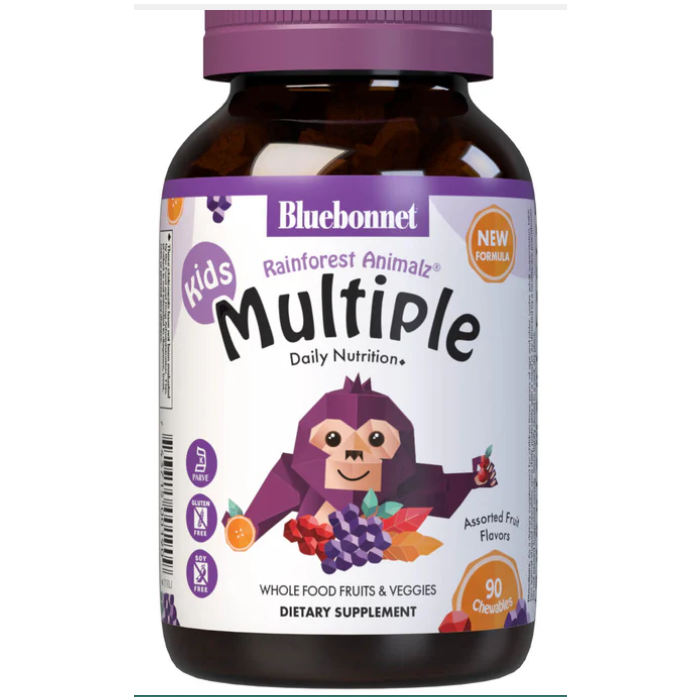 Bluebonnet Rainforest Animalz Children's Multi, 90 Chewables