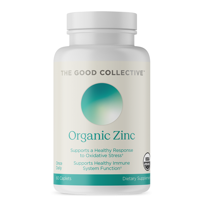 The Good Collective Organic Zinc - Front view