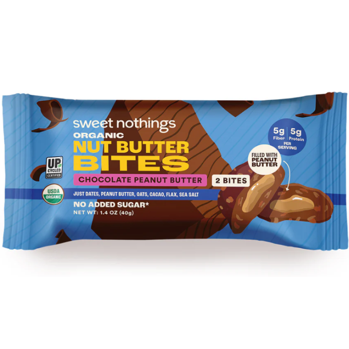 Sweet Nothings Superfood Nut Butter Bites, Chocolate & Peanut Butter - Main