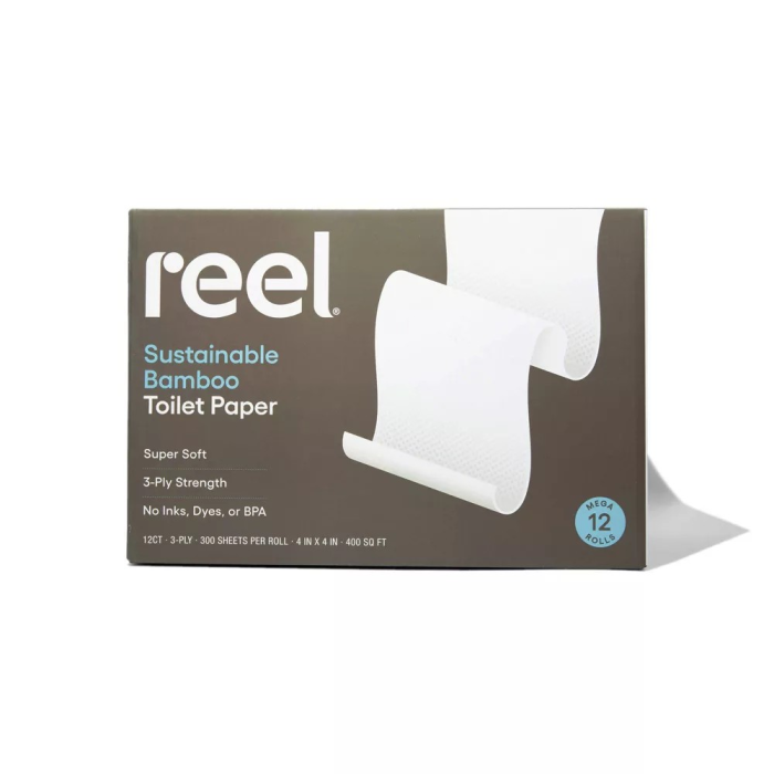 Reel Paper Premium Bamboo Toilet Paper - Front view - Front view