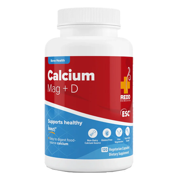 Redd Remedies Calcium Mag + D, 120 Capsules
