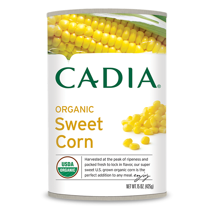 Cadia Organic Sweet Corn, 15 oz.