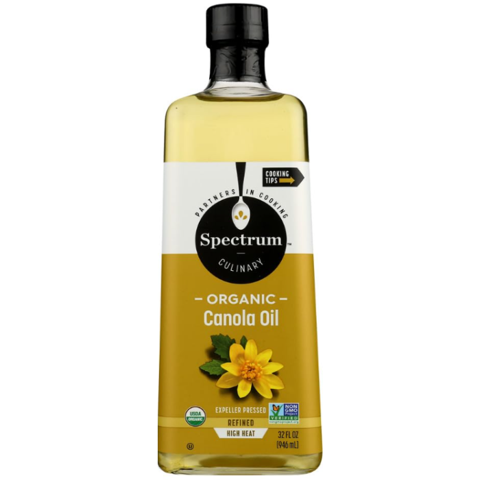 Spectrum Culinary Organic Refined Canola Oil, 32 fl. oz.