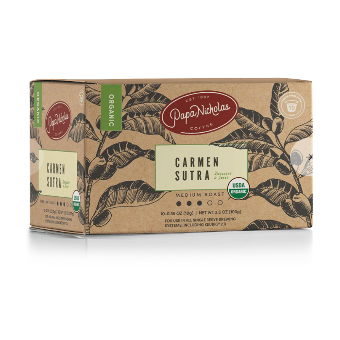 Papa Nicholas Carmen Sutra K-Cups, 10 pack