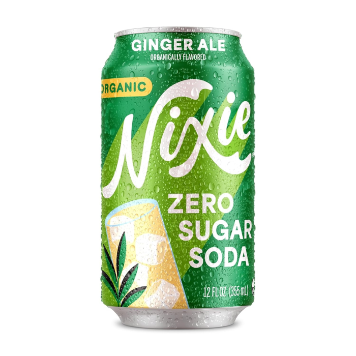 Nixie Organic Zero Sugar Soda Ginger Ale - Front view