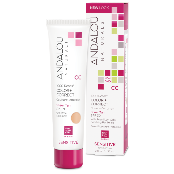 Andalou Naturals 1000 Roses Color + Correct Front Image