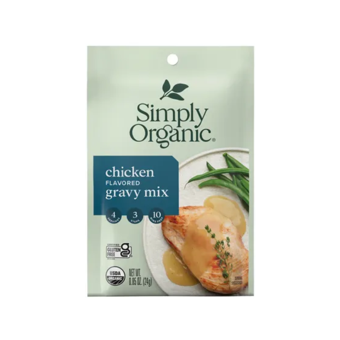 Simply Organic Chicken Flavored Gravy Mix, 0.85 oz.