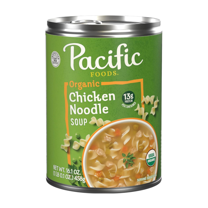 Pacific Foods Organic Chicken Noodle Soup - Front view