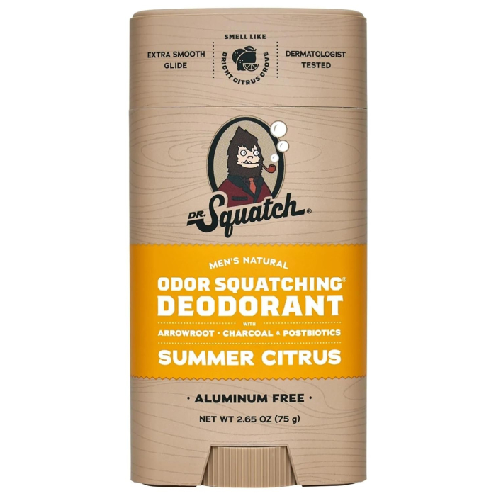 Dr. Squatch Summer Citrus Deodorant, 2.65oz.