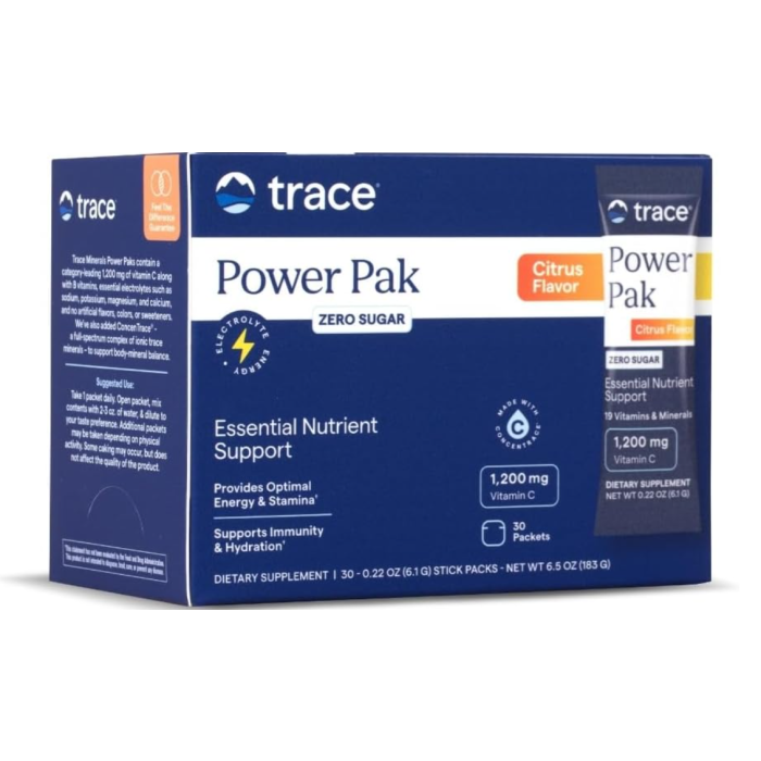 Trace Minerals Power Pak Sugar Free Citrus, 30 packs