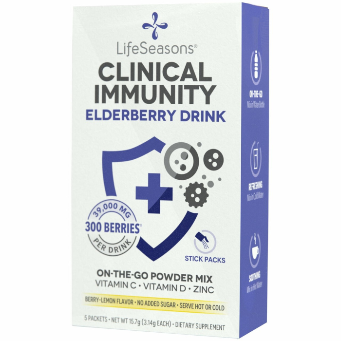 LifeSeasons Clinical Immunity Elderberry Drink Mix