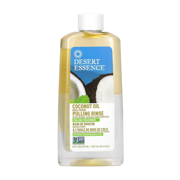 Desert Essence Coconut Oil Dual Phase Pulling Rinse 8 fl. oz.