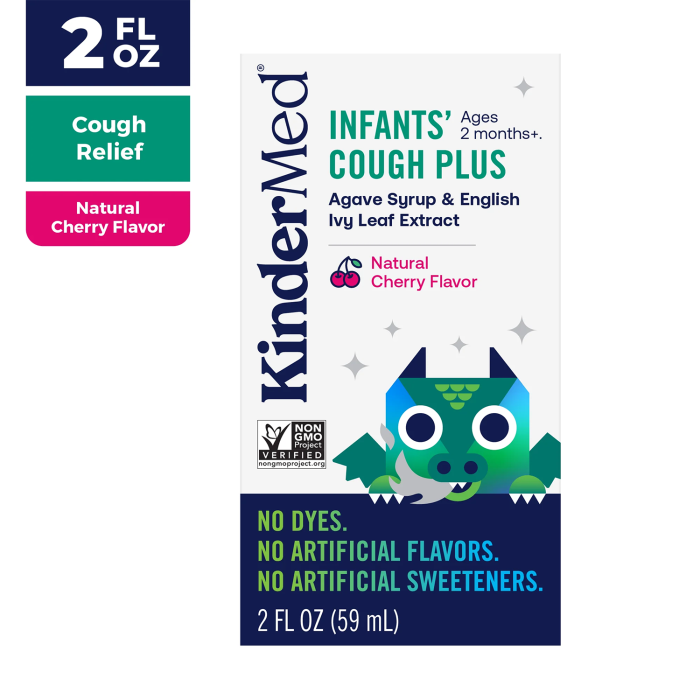 KinderMed Infants Cough Plus Syrup - Front view