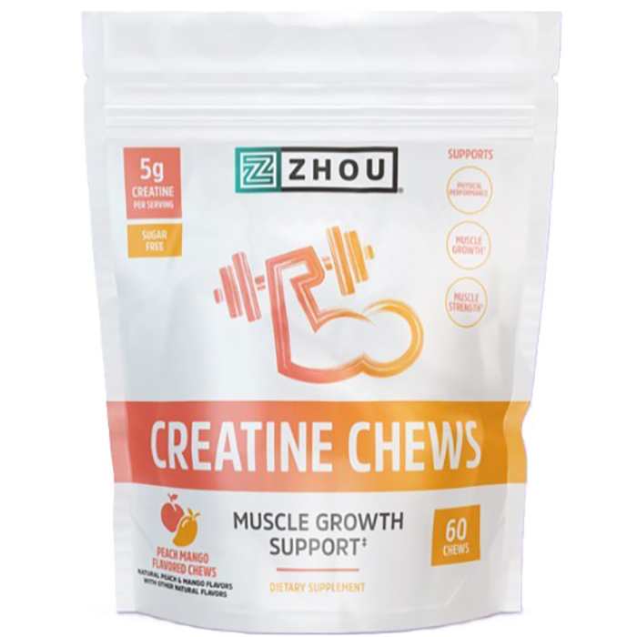 Zhou Creatine Chews Peach Mango - Front view