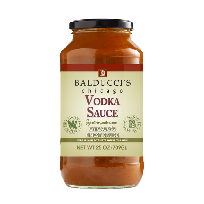 Balducci's Chicago Vodka Sauce - Front view