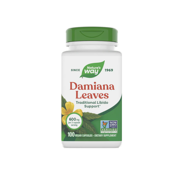 Nature's Way Damiana Leaves, 100 Caps