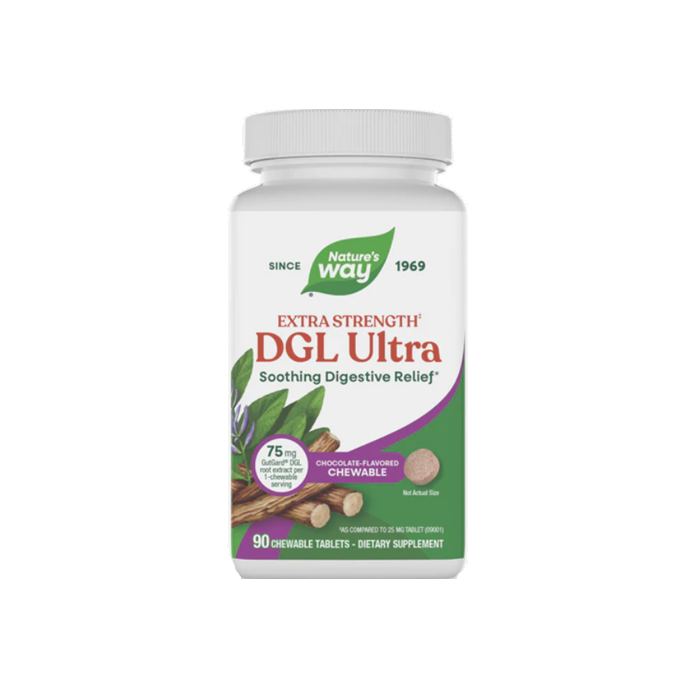 Nature's Way DGL Chocolate, 90 Chewable Tablets