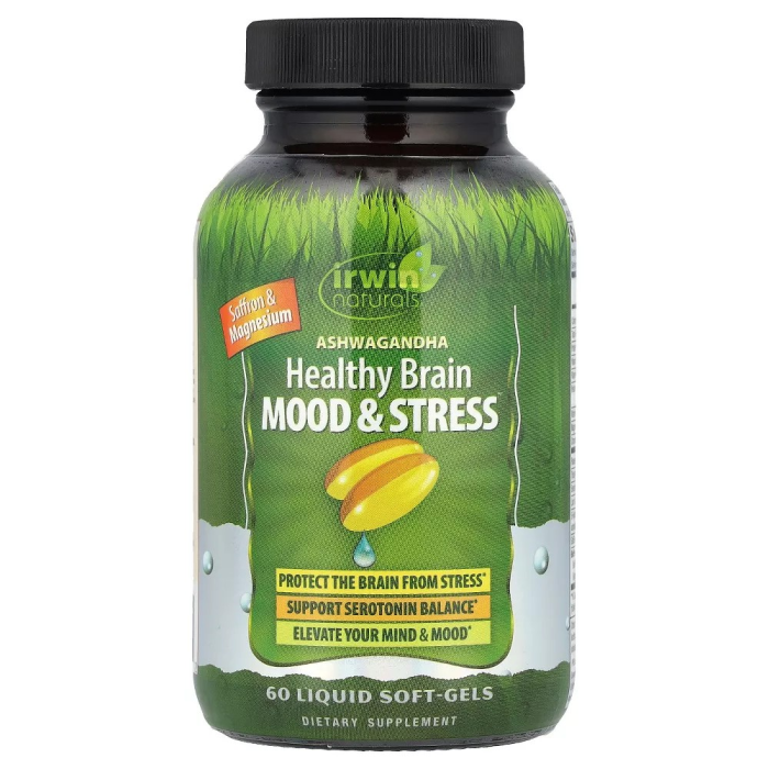 Irwin Naturals Ashwagandha Healthy Brain Mood & Stress - Front view