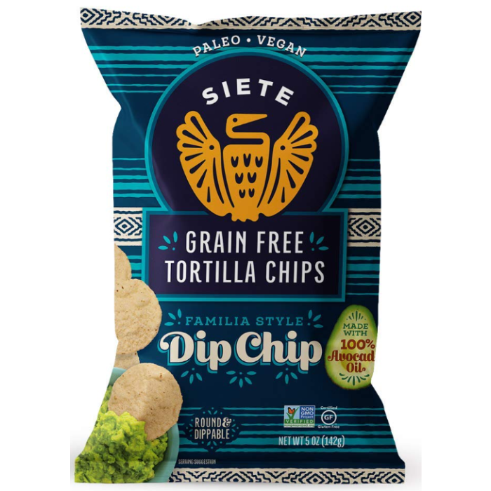 Siete Chips Grain Free Tortilla Chips, Dip Chip, 5 oz.