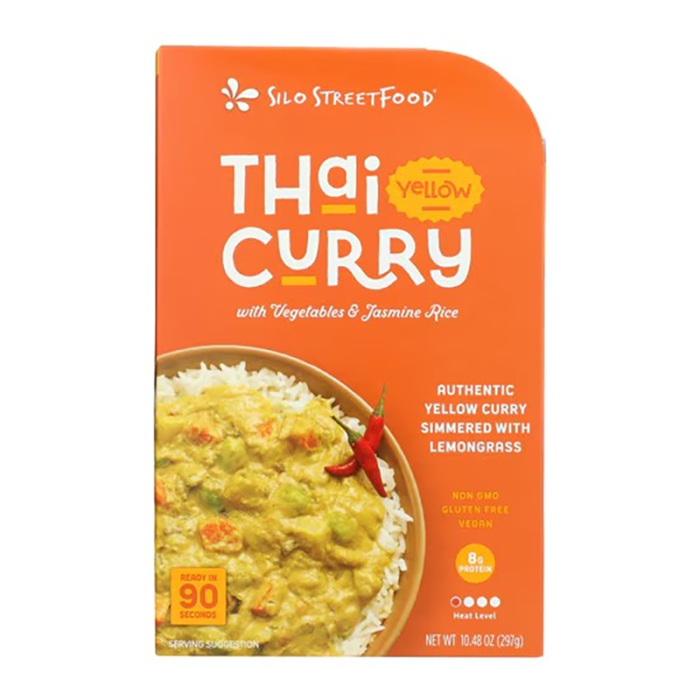 Silo StreetFood Thai Yellow Curry with Vegetables and Jasmine Rice - Front view