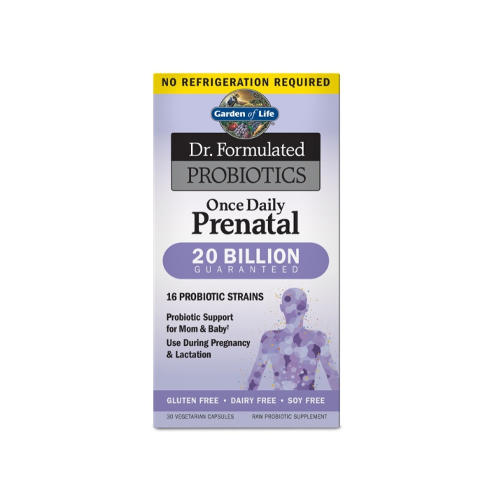 Garden of Life Dr. Formulated Probiotics Once Daily Prenatal, Shelf Stable, 30 Capsules