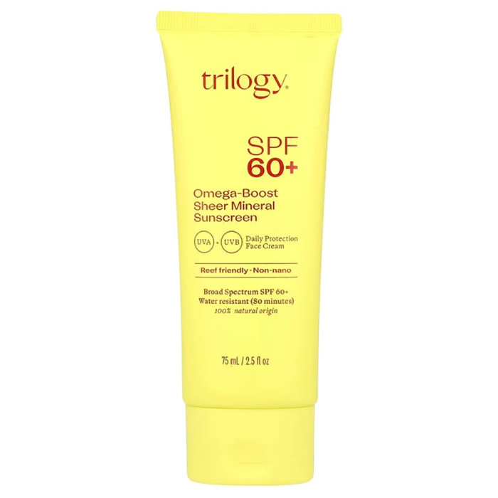 Trilogy SPF 60+ Omega-Boost Sheer Mineral Sunscreen - Front view