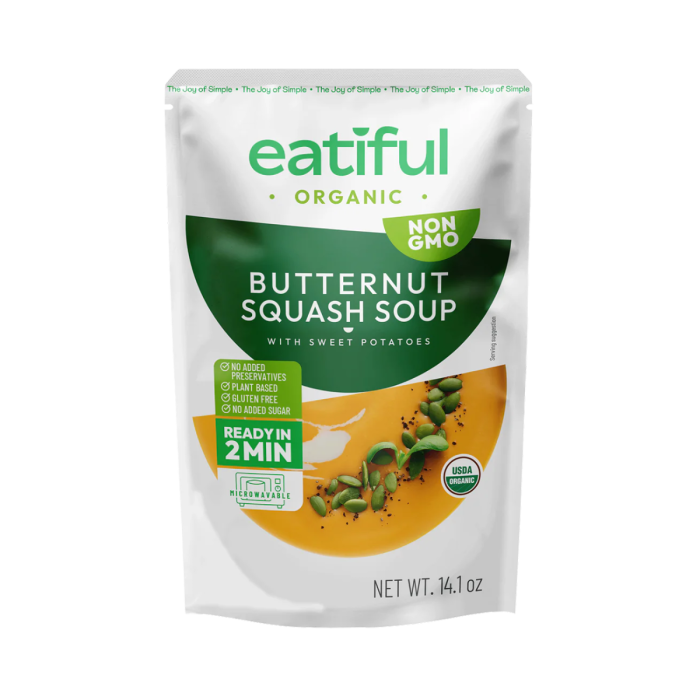 Eatiful Organic Butternut Squash Soup - Front view