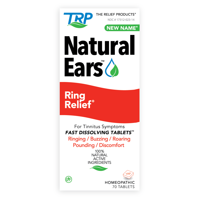 TRP The Relief Products Ring Relief Fast Dissolving Tablets - Front view